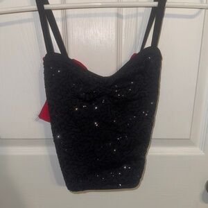 Black Glittery Top